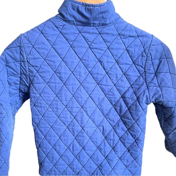 Stitchy Fish Blue Quilted Kids Size 8 (youth) Coat/Jacket,‎ Full Zip up front - Picture 2 of 8